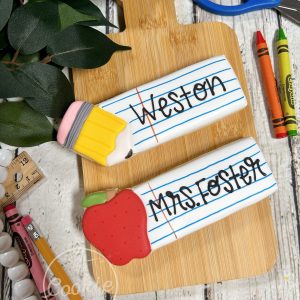 Back to School Personalized Cookie