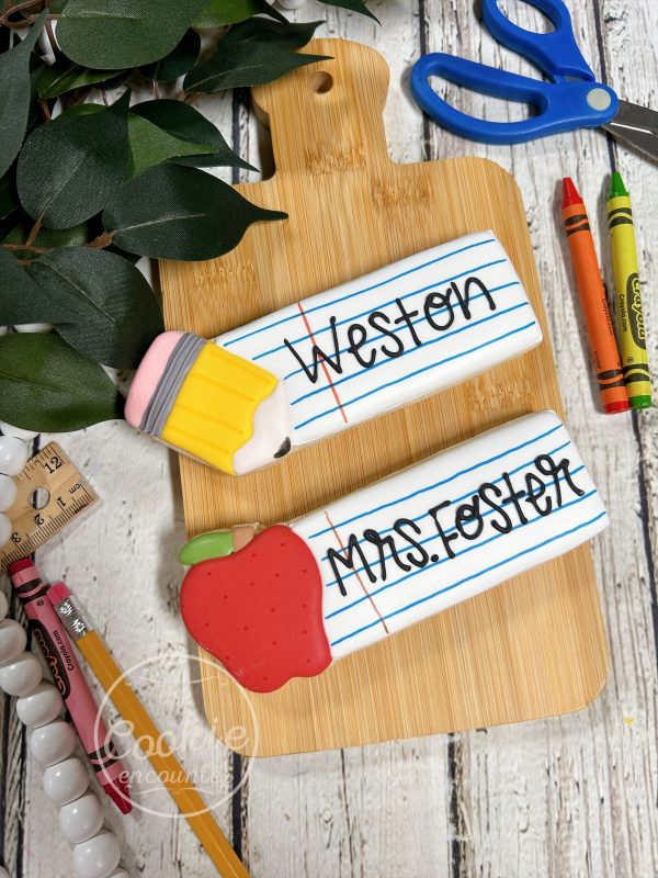 Back to School Personalized Cookie